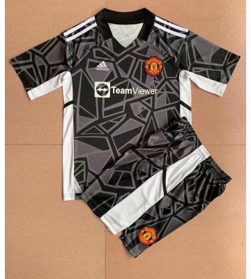 Manchester United Keeper Tredjedraktsett Barn 2022-23 Kortermet (+ Korte bukser)